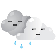 Rain, Partially cloudy