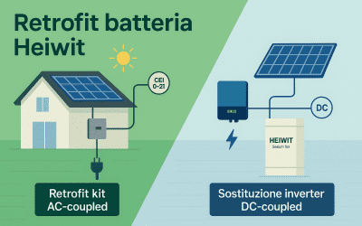 Batteria Heiwit in retrofit su impianti fotovoltaici esistenti: quando conviene il kit e quando sostituire l’inverter