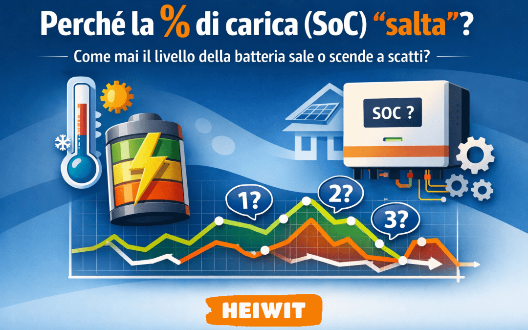 Perché a volte la percentuale di carica (SoC) “salta”? Una guida semplice (ma tecnica) per capirlo