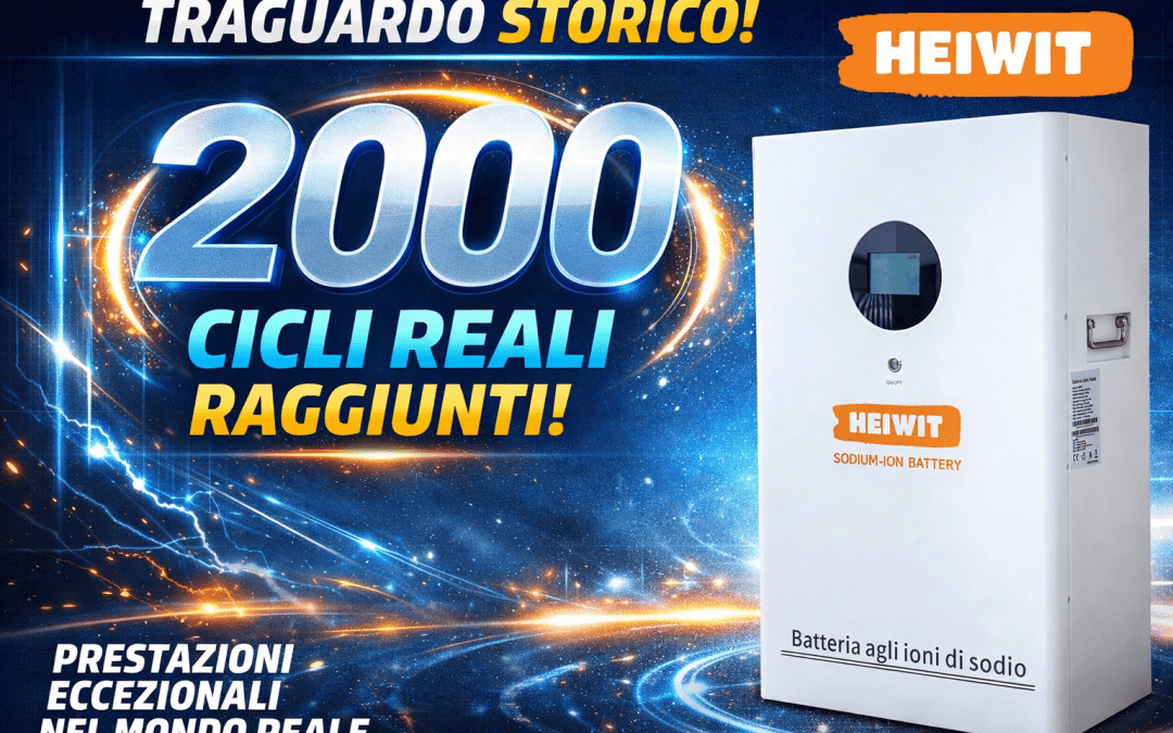 Quanto durano le batterie HEIWIT? Oltre 2000 cicli reali su batterie agli ioni di sodio