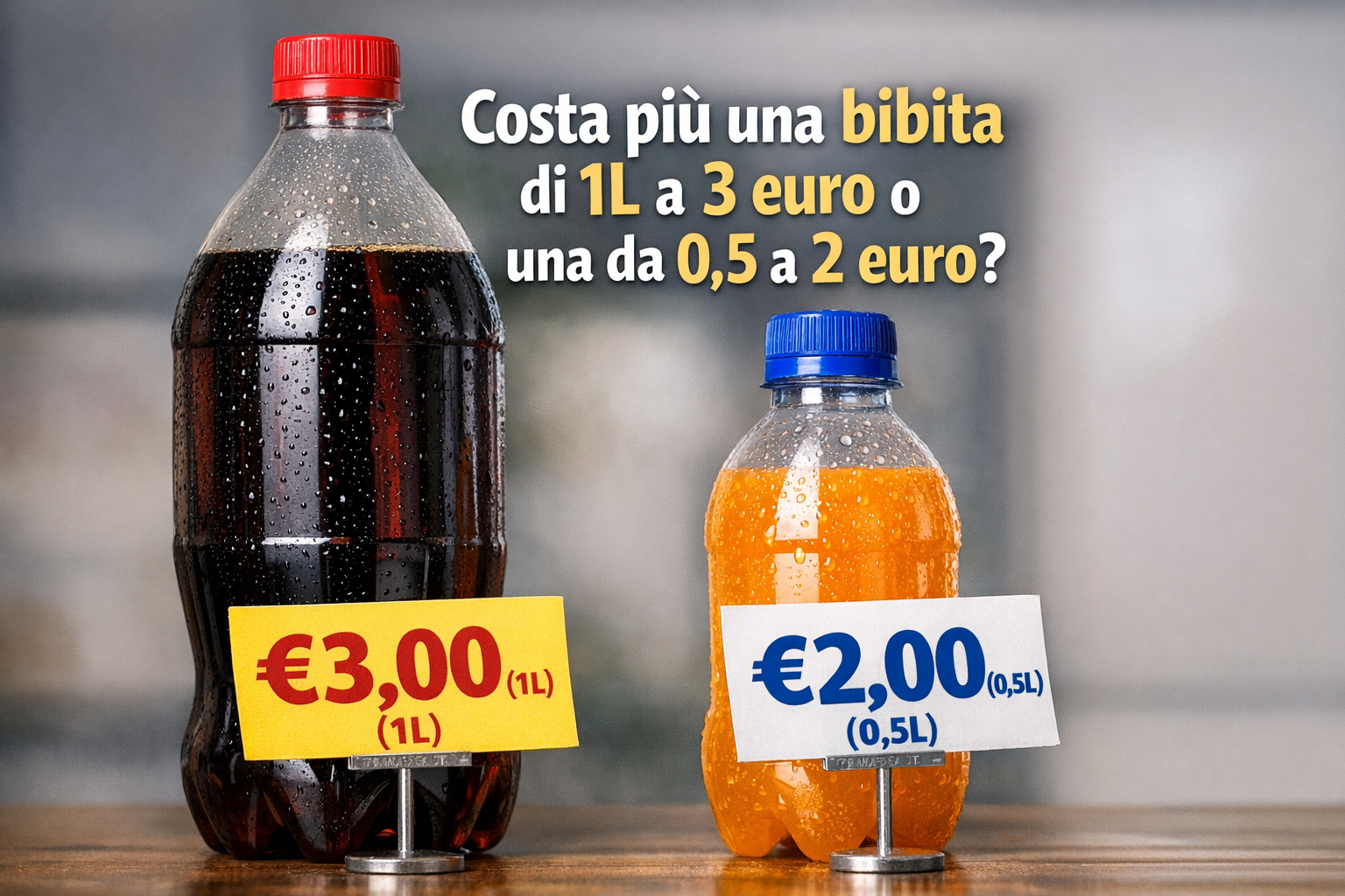La scelta tra due bibite al confronto