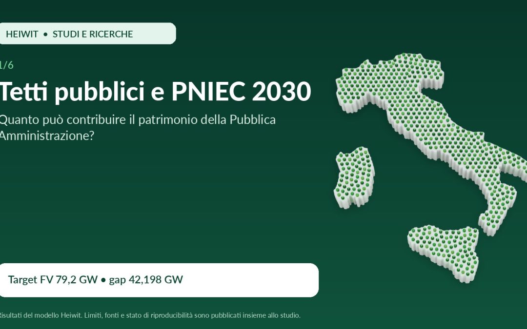 Photovoltaïque sur les toits publics : quelle contribution au PNIEC 2030 ?