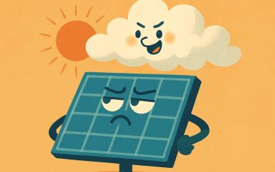 O painel solar e a nuvem indiscreta