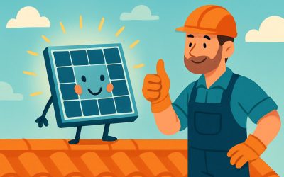 Il tecnico e il pannello carico