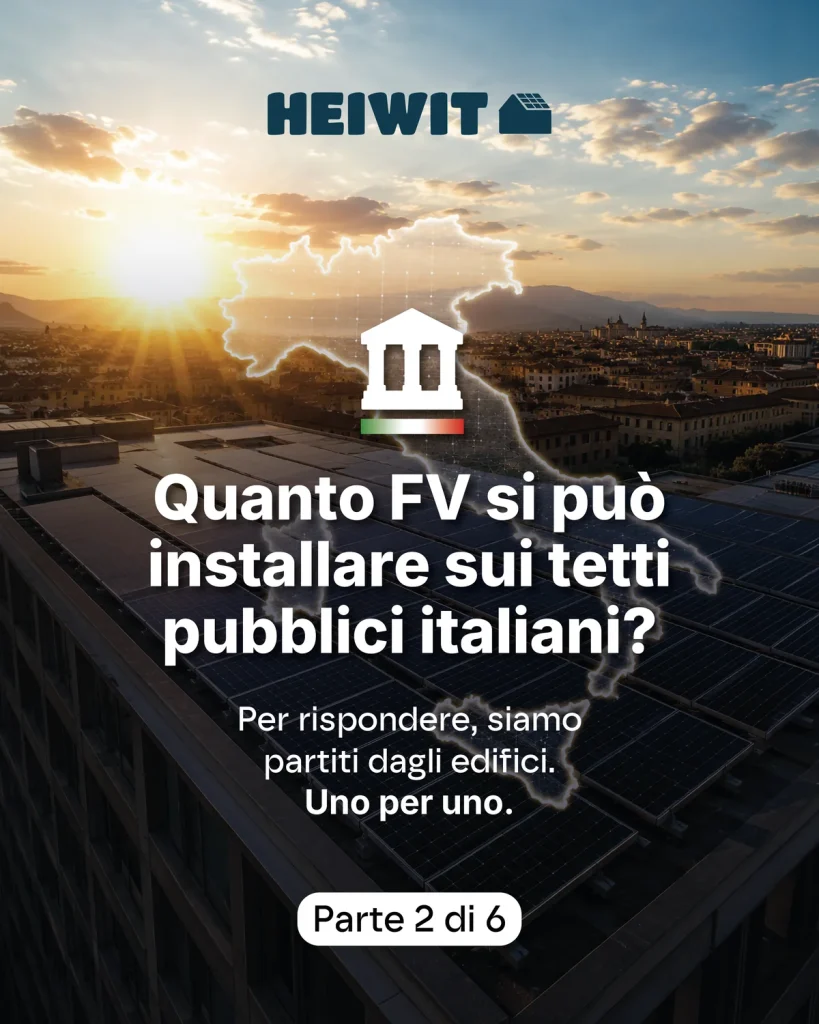 Quanto fotovoltaico si può installare sui tetti pubblici italiani