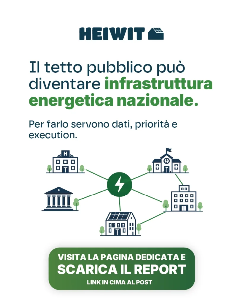 Il tetto pubblico come infrastruttura energetica nazionale