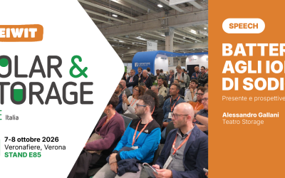 Accumulo agli ioni di sodio: presente e prospettive future. Il nostro CEO Alessandro Gallani a Solar & Storage Live Italia 2026