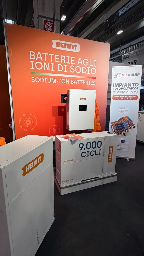 Heiwit's CEO presents the 92% figure at Solar & Storage Live Italia 2026 in Verona